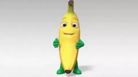 AI Video from prompt: Banan Speaking how healty is banan going to each