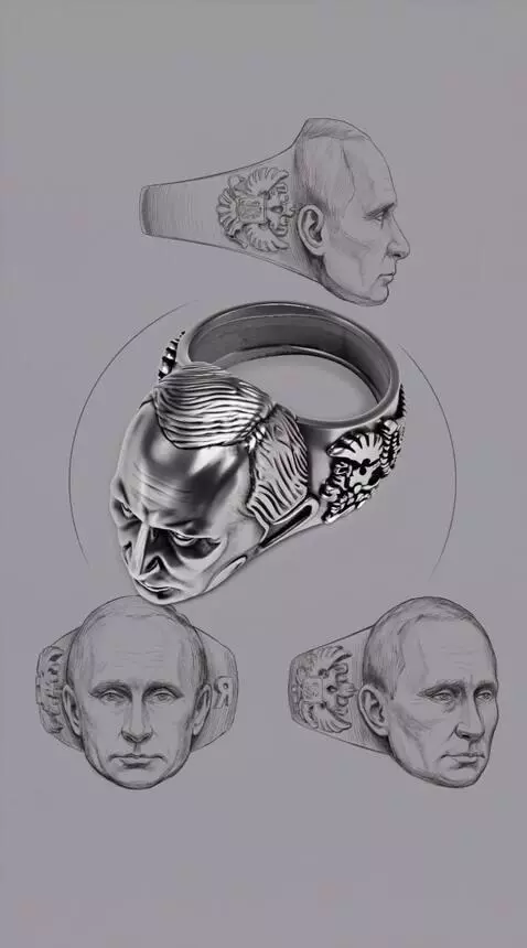 AI Video from prompt: The photo shows a silver jewelry ring. You need 