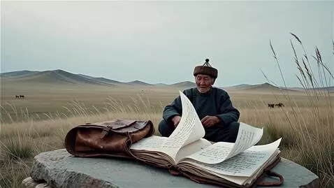 AI Video from prompt: booktrailer about kazakhnarratives