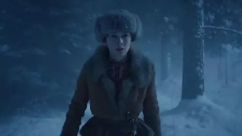 AI Video from prompt: A science fiction feature film. Winter wild anci