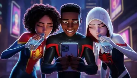 AI Video from prompt: The left and right characters simultaneously lif