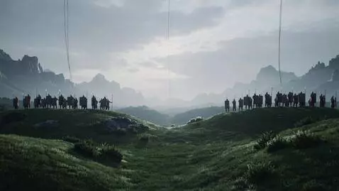 AI Video from prompt: Cinematic vertical video 9:16 ultra wide symmetr