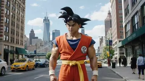 AI Video from prompt: Goku in New York