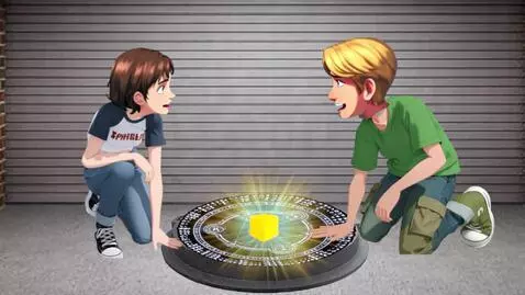 AI Video from prompt: A girl and a guy are talking. The guy picks up a