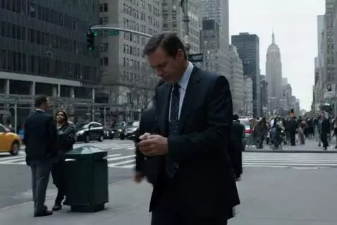 AI Video from prompt: A crowded street in downtown New York: Donald Tr