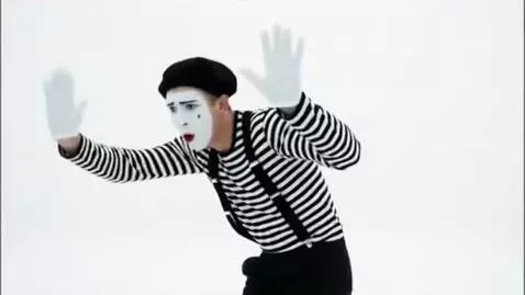 AI Video from prompt: White void background, pure white floor. A class