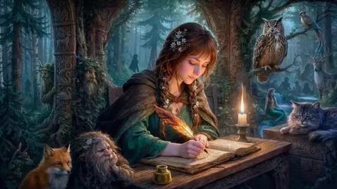 AI Video from prompt: The painting, colorful and rich, in cool tones, 