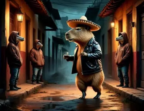 AI Video from prompt: The capybara dancing gangnam style