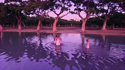 AI Video from prompt: A breathtaking divine landscape unfolds under a 