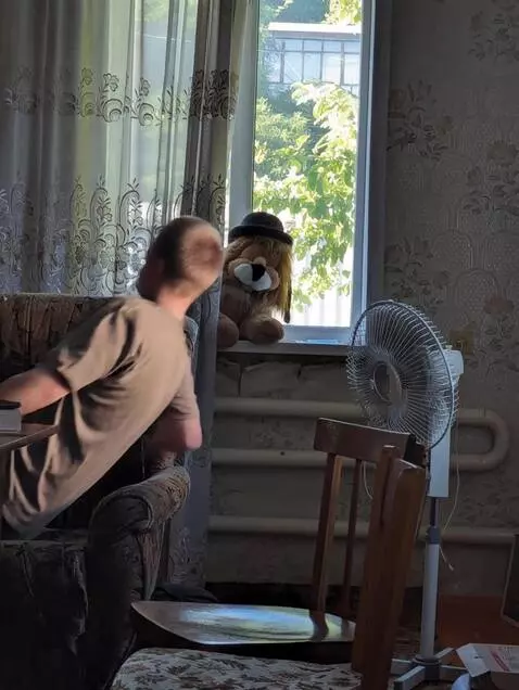 AI Video from prompt: light floods through the window and illuminates 