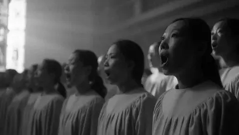 AI Video from prompt: A cinematic documentary style, shot in black and