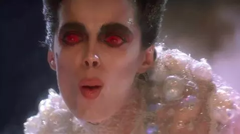 AI Video from prompt: Looking at viewer lips sucking sticking tongue o