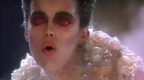 AI Video from prompt: Looking at viewer lips sucking sticking tongue o