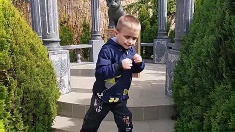 AI Video from prompt: the child in the image is demonstrating hand-to-