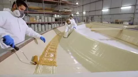 AI Video from prompt: The video shows the process of manufacturing the