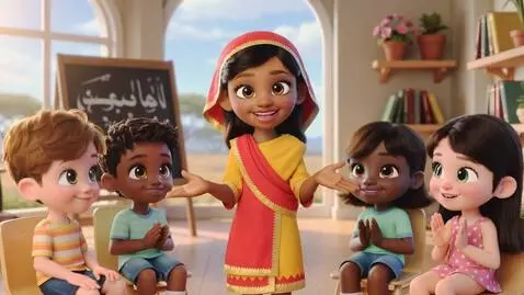 AI Video from prompt: Generate an animated video featuring a young Som