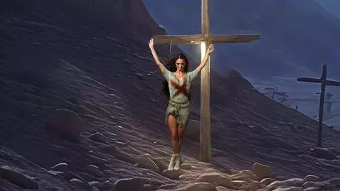 AI Video from prompt: Woman falls down forward