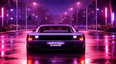 AI Video from prompt: this car is running very very fast forward in a 