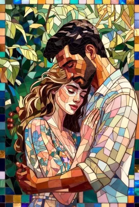 AI Video from prompt: A man, showing his protective masculinity, holds