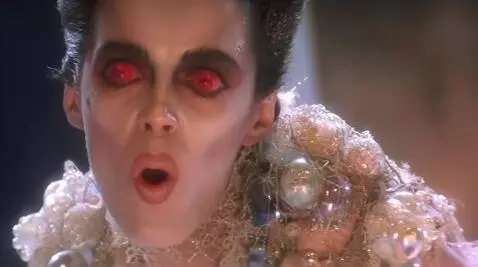 AI Video from prompt: Looking at viewer sucking lips mouth wide open s