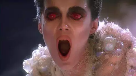 AI Video from prompt: Looking at viewer sucking lips mouth wide open s