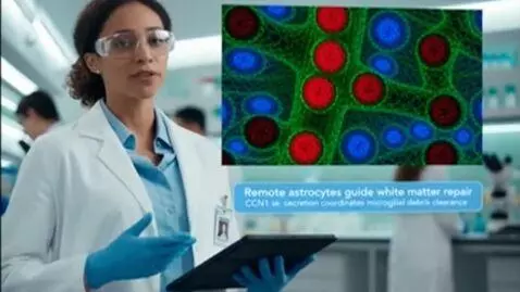 AI Video from prompt: Remote Control: How Astrocytes Far from the Inju