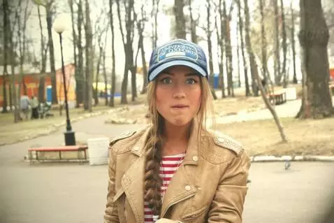 AI Video from prompt: the girl sticks out her tongue, thick saliva slo