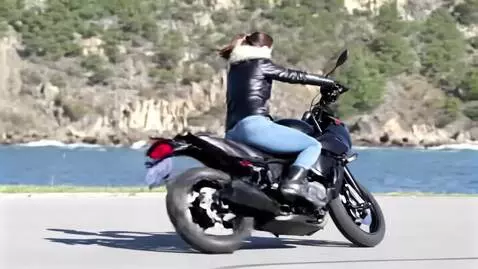 AI Video from prompt: He suddenly increased the throttle on the motorc