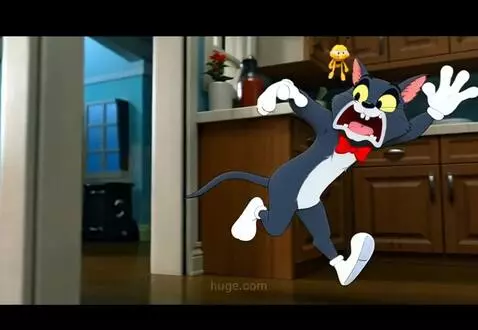 AI Video from prompt: A colorful animated cartoon style scene. A small