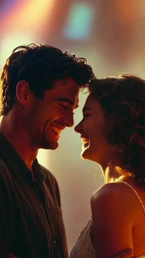 AI Video from prompt: A couple in love can't be apart from each other.