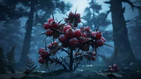 AI Video from prompt: In a dramatic Russian folklore style, a wild ros