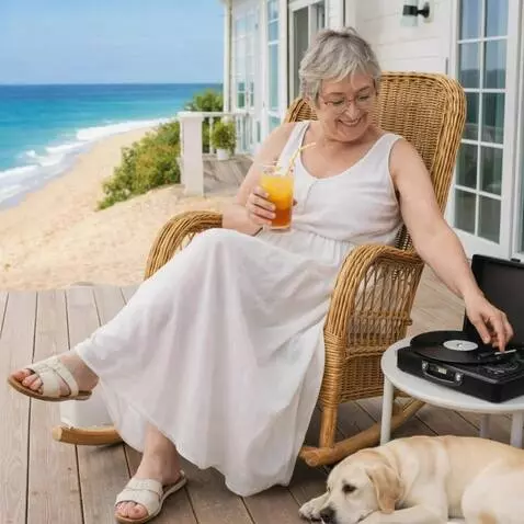 AI Video from prompt: Make a horizontal video. The character smiles an