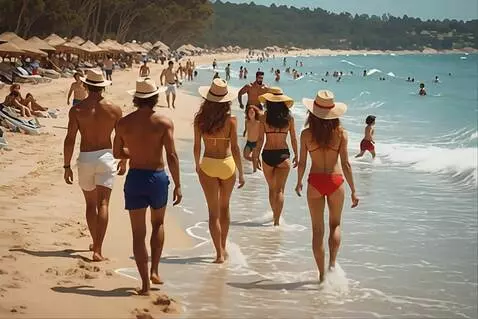 AI Video from prompt: The three women walking with a strut and confide