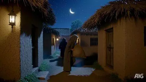 AI Video from prompt: "A cinematic 4K high-resolution shot of a dark, 