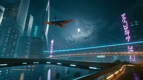 AI Video from prompt: A cinematic POV shot of a time traveler in a hig