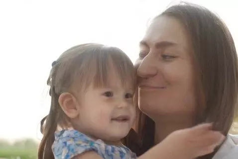 AI Video from prompt: Mother and daughter loves the father