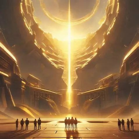 AI Video from prompt: A wide, majestic shot reveals the now-complete, 