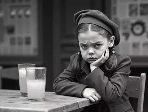 AI Video from prompt: The girl sighs sadly. Static shot. Camera doesn'