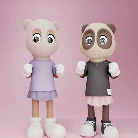 AI Video from prompt: わくわくする！ガッツポーズ！！鼻と口無し。