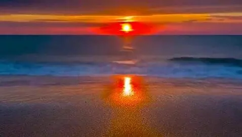 AI Video from prompt: Sunset on a beach