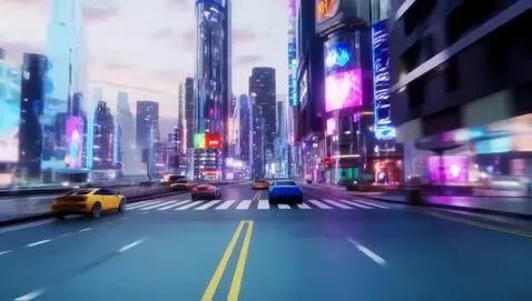 AI Video from prompt: Flying cars crazy