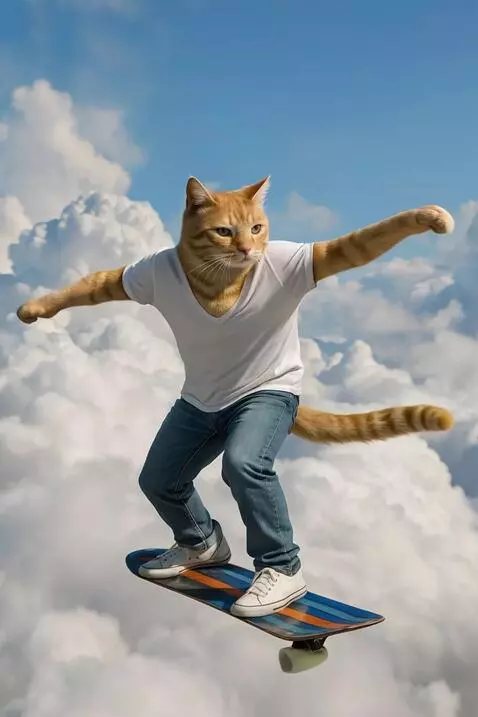 AI Video from prompt: Surfeando,cinematografico,camara se aleja lentam