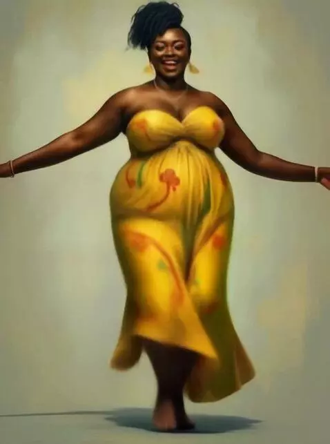 AI Video from prompt: She danced, delighted.