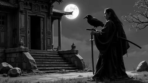 AI Video from prompt: #anime #cinematic #blackandwhite #poetic #noir #