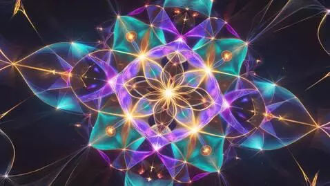 AI Video from prompt: Sacred geometry mandala with layered rotating el