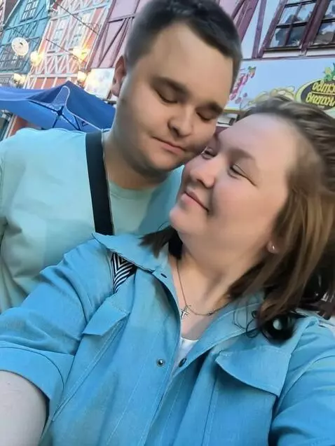 AI Video from prompt: Slow-motion close-up of two lovers lost in each 