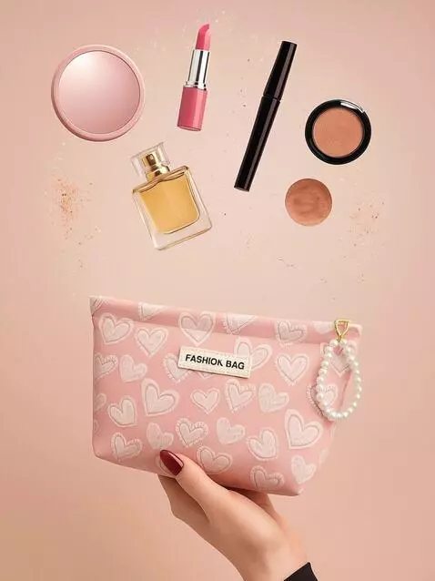 AI Video from prompt: Create a video scene featuring pink cosmetics (l