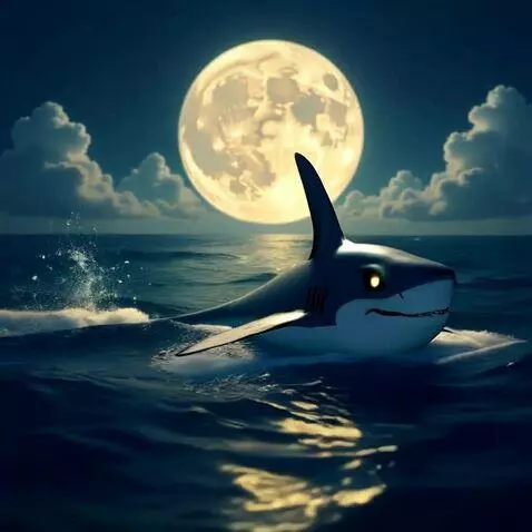AI Video from prompt: He is swimming into the moon