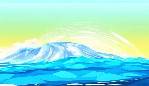 AI Video from prompt: Technical video of how a tsunami forms. half car