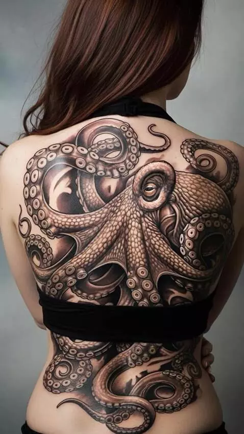 AI Video from prompt: Octopus comes to life